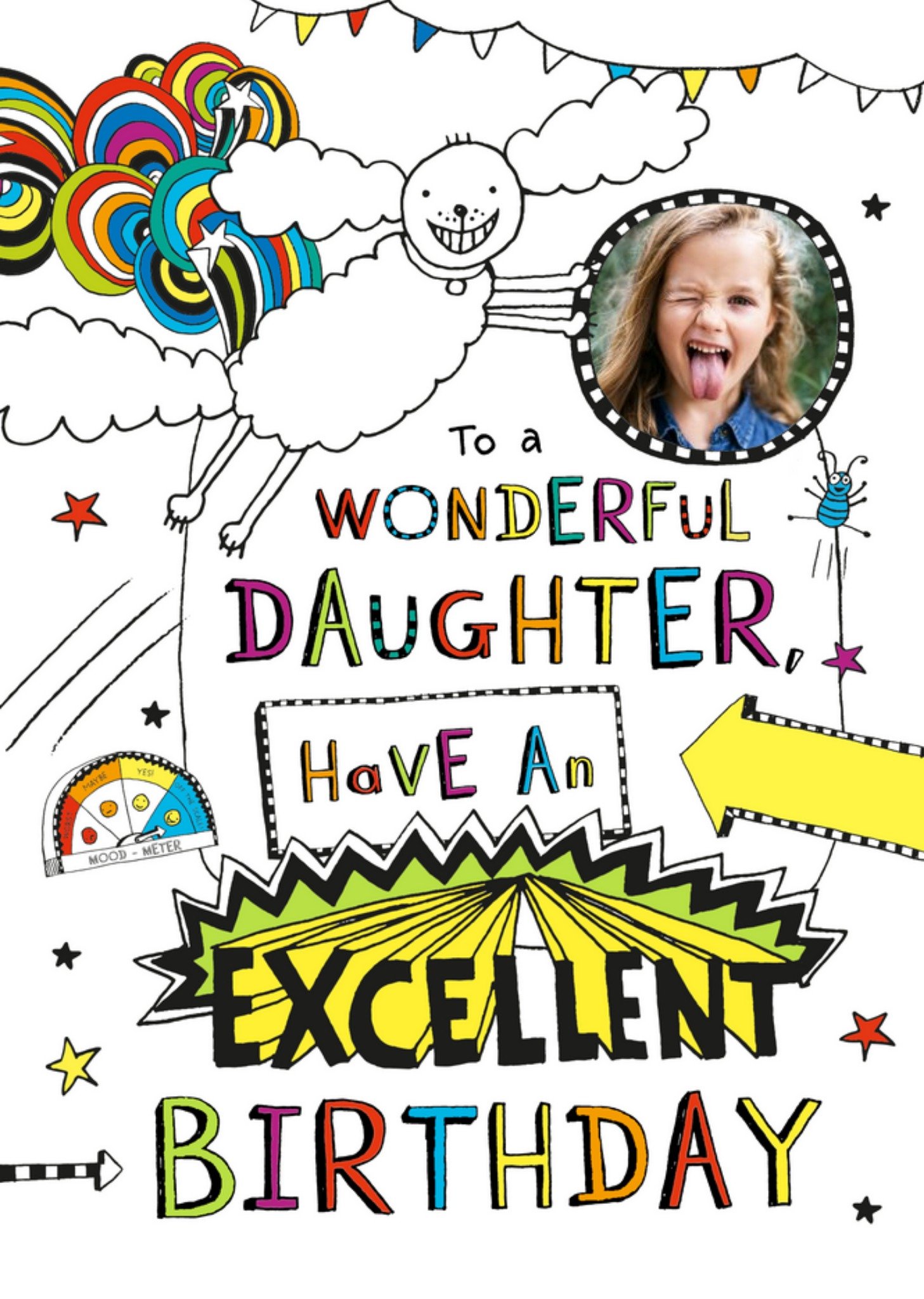Moonpig Tom Gates Wonderful Daughter Photo Upload Activity Birthday Card Ecard