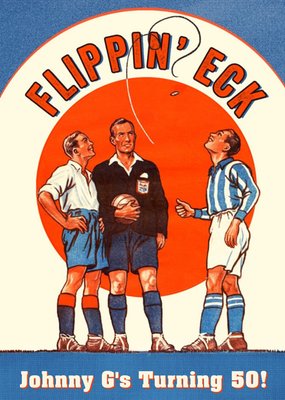 Vintage Football Soccer Pun Card