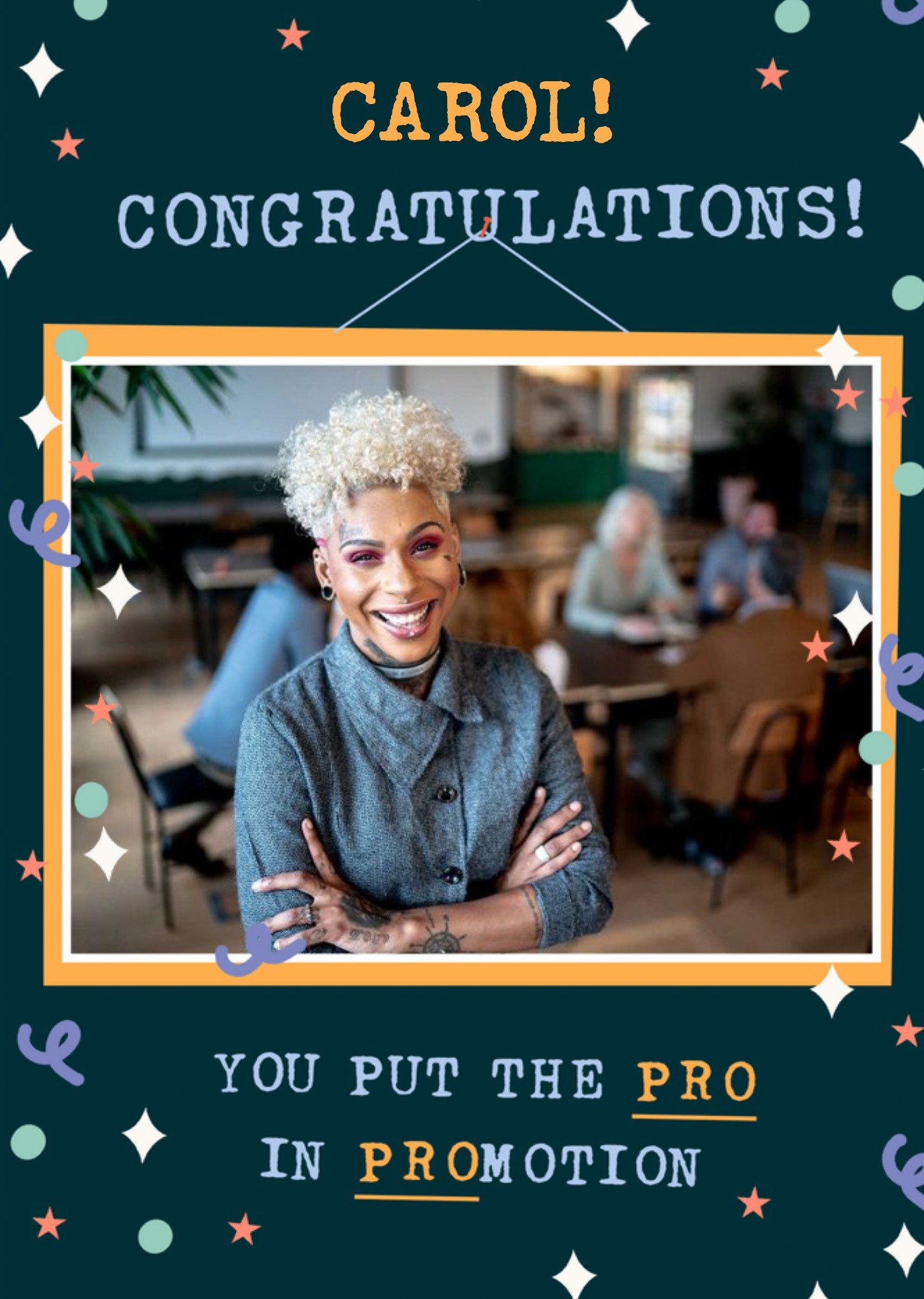 Moonpig You Put The Pro In Promotion Photo Upload Congratulations Card, Large