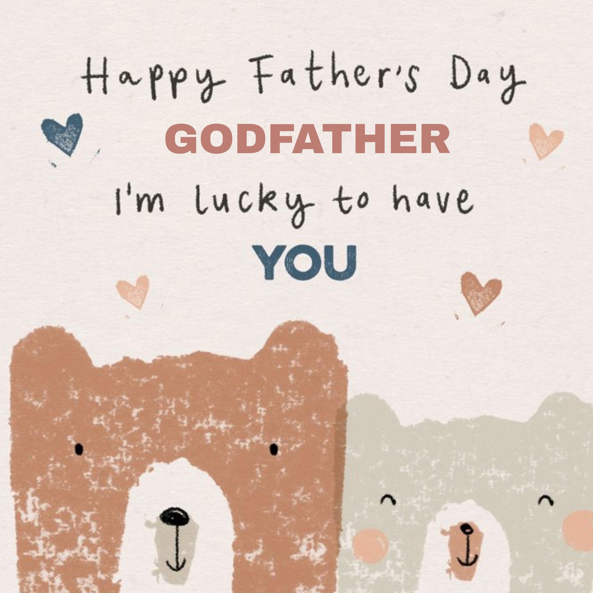 Moonpig I'm Lucky To Have You Father's Day Card, Square