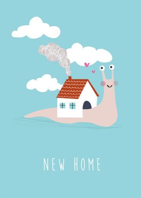 Cute Snail New Home Card