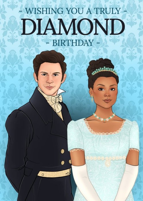 Wishing You A Truly Diamond Birthday Illustrated Card