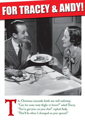 Christmas Innuendo battle was well underway Funny Christmas Card