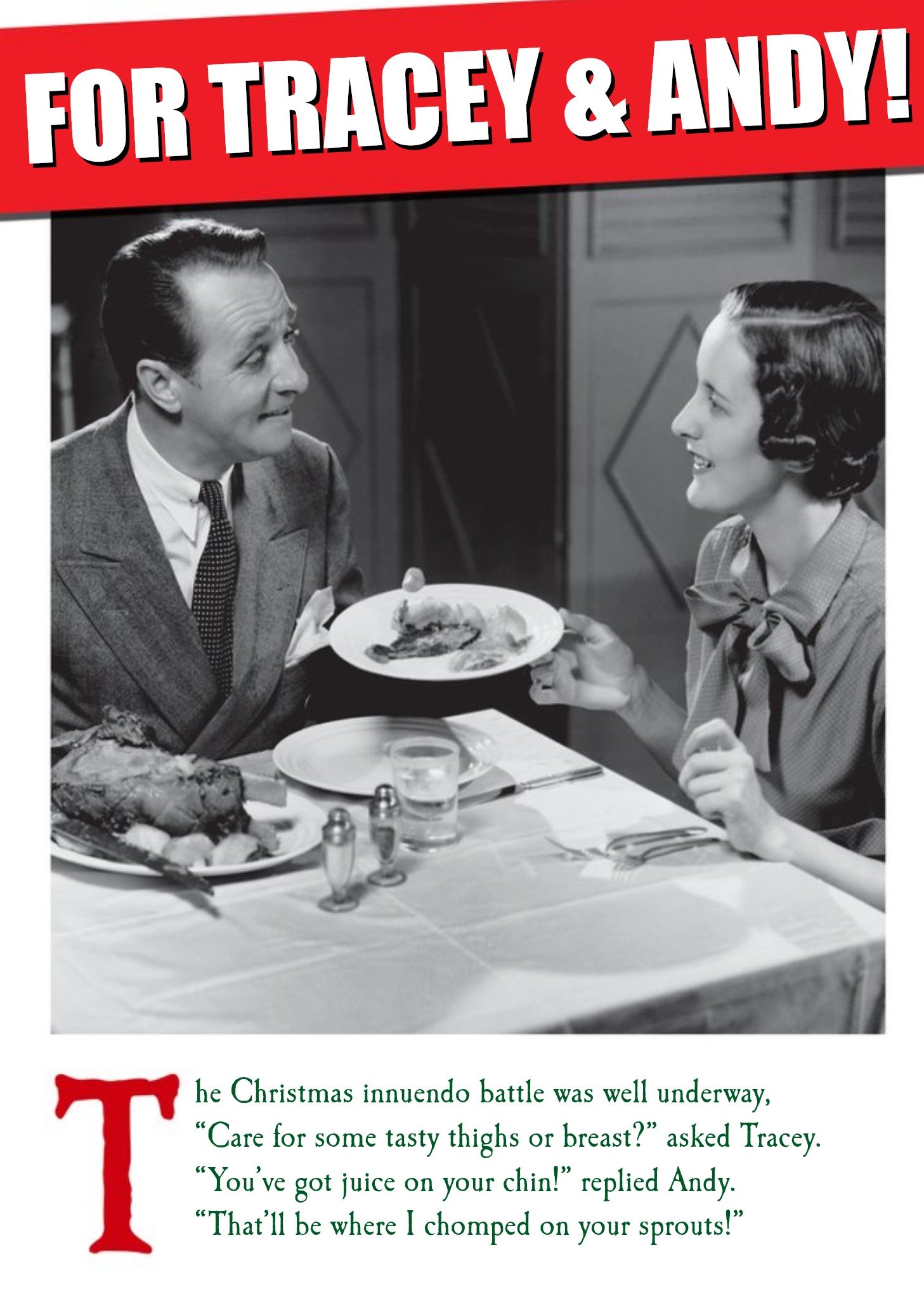 Moonpig Christmas Innuendo Battle Was Well Underway Funny Christmas Card Ecard