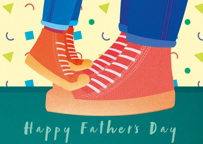 Cute Childrens And Adults Shoes Father's Day Card