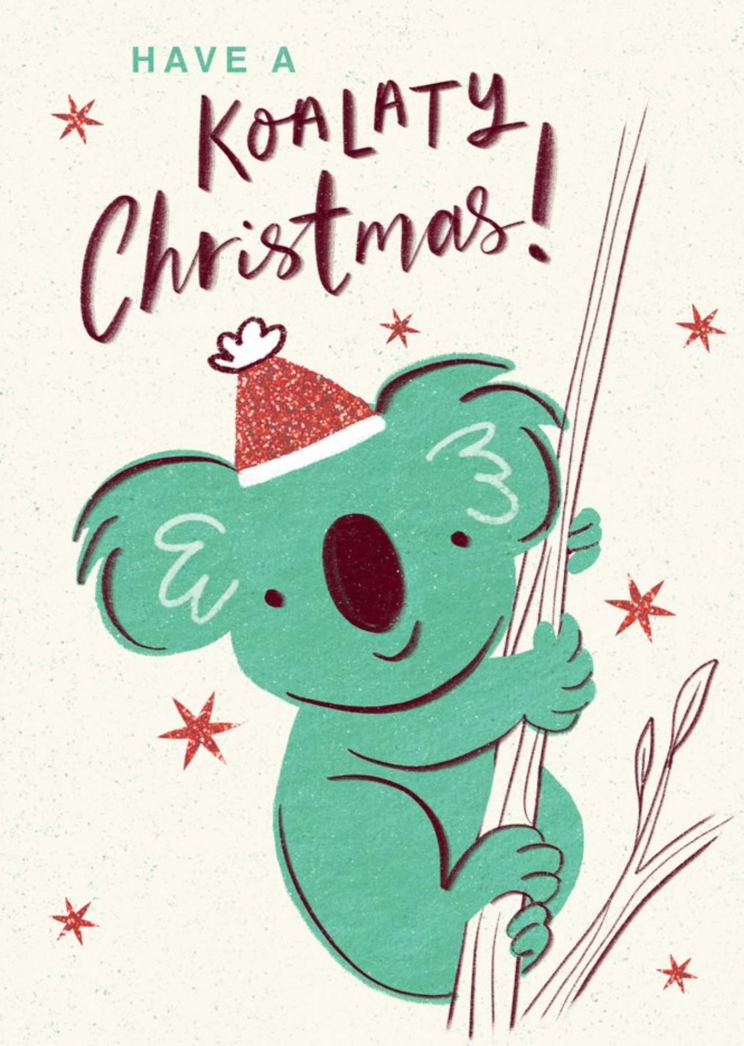 Dalia Clark Design Illustrated Koala Pun Christmas Card Ecard