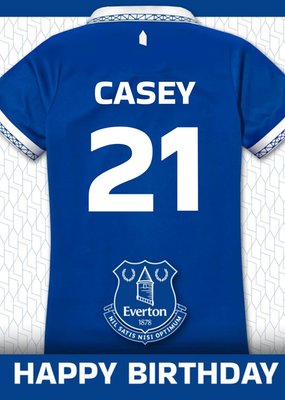 Everton Photo Upload Birthday Card