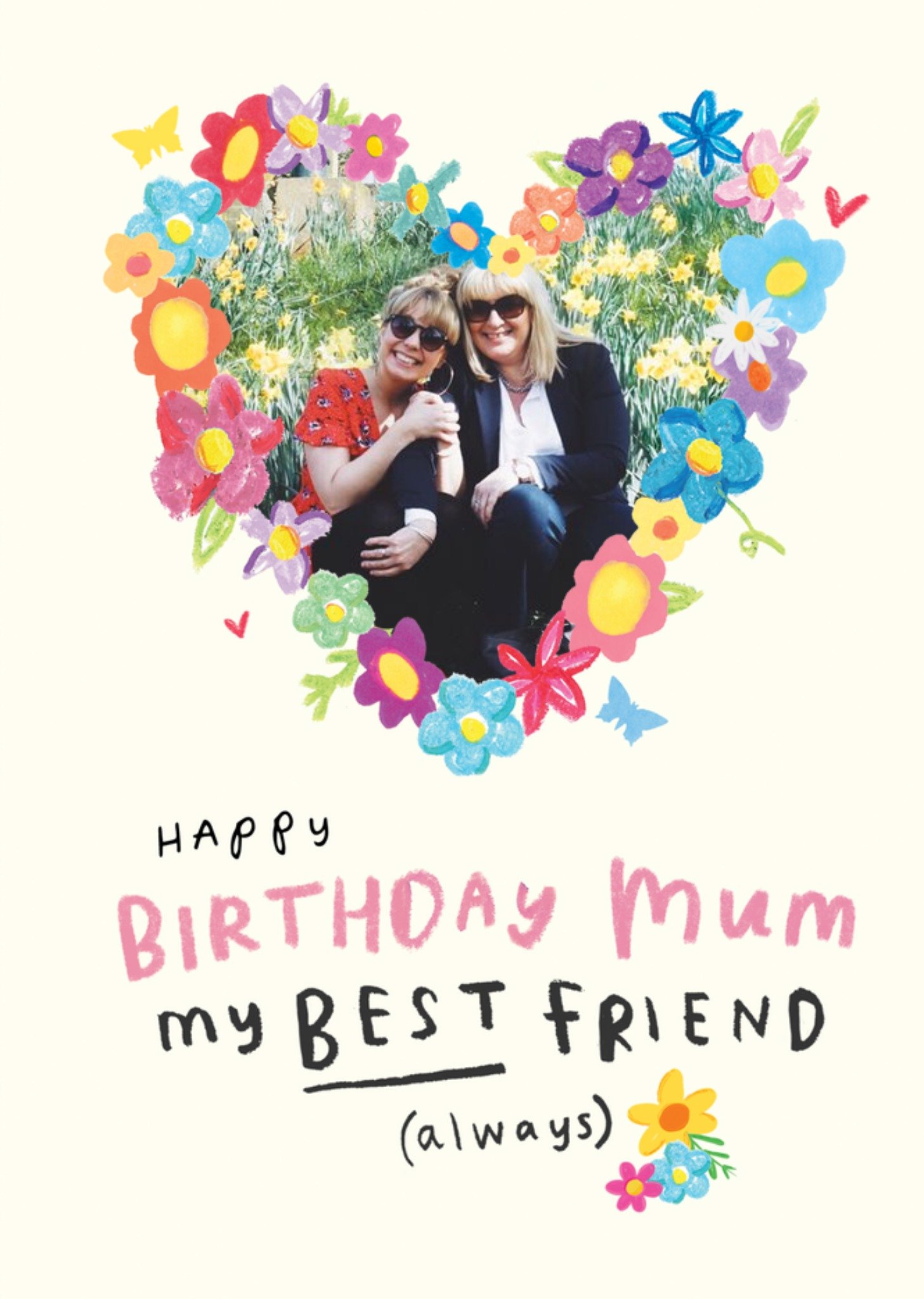 Moonpig Happy Birthday Card - Mum - Sentimental - Best Friend - Photo Upload Ecard