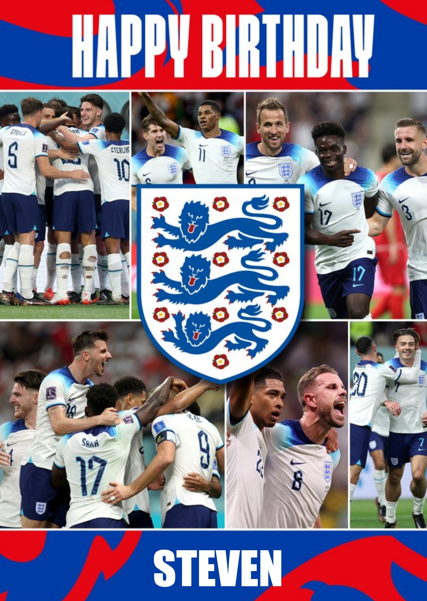 England Football Birthday Card Ecard