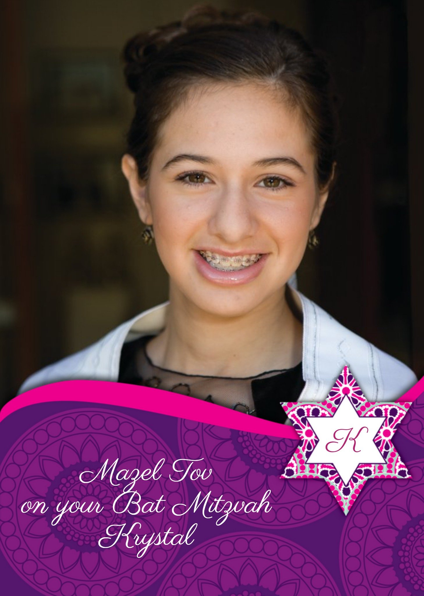 Photo Bat Mitzvah Card Ecard