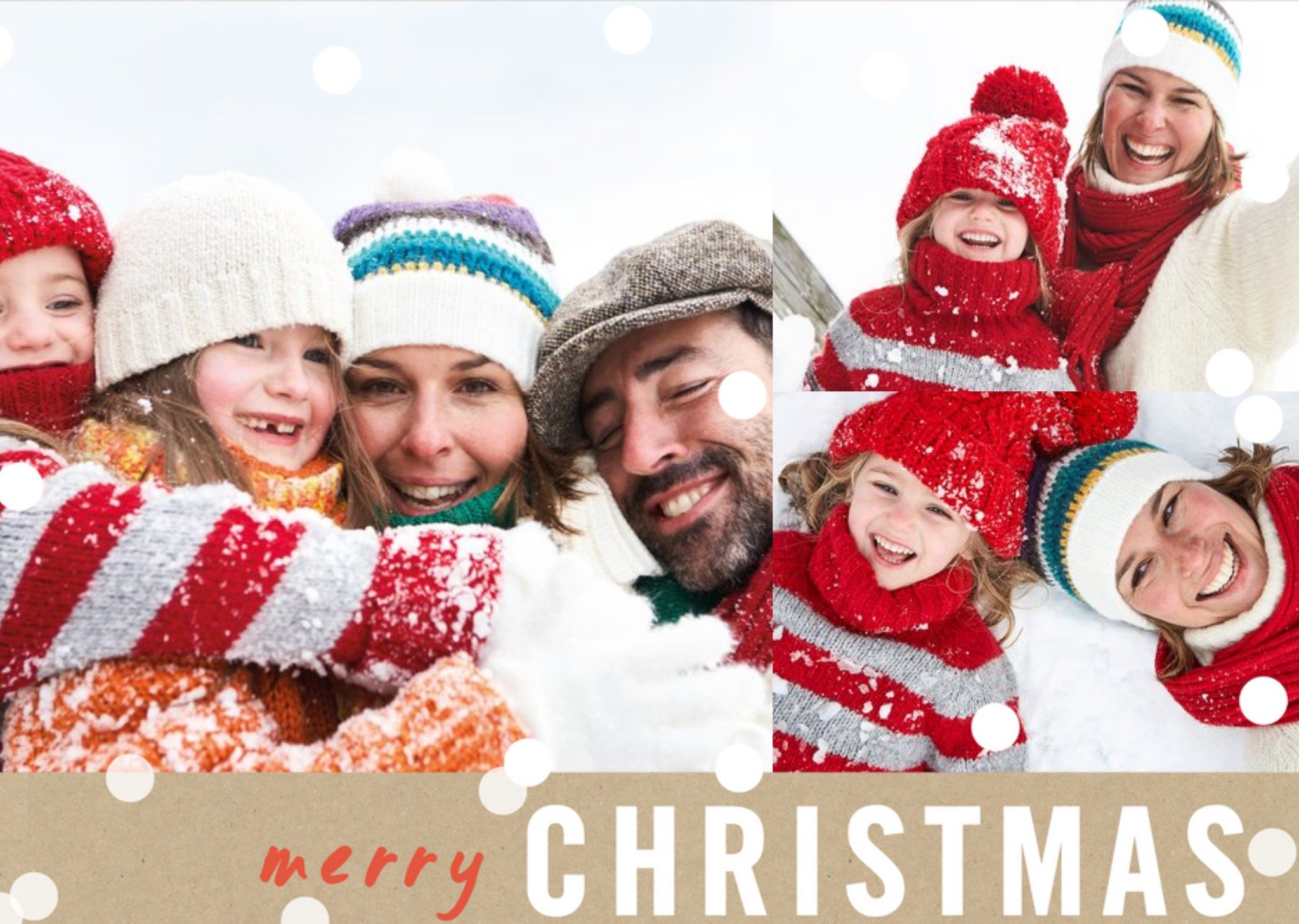 Collage Style Photo Upload Christmas Card Ecard