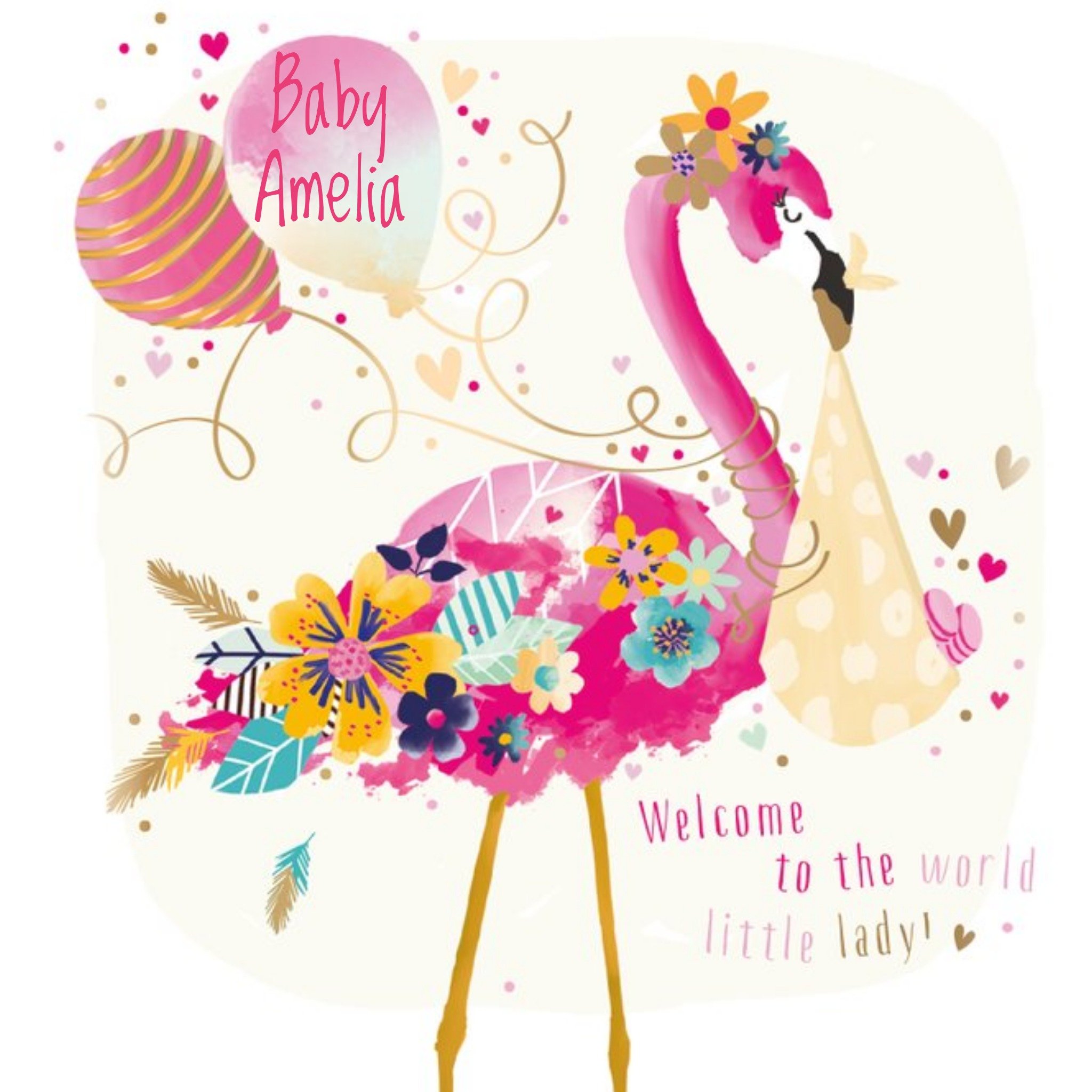 Ling Design New Baby - Welcome To The World, Square Card