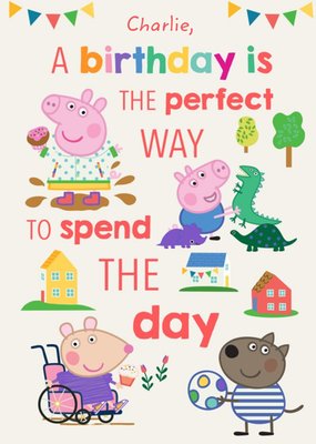 Peppa Pig Birthday Card