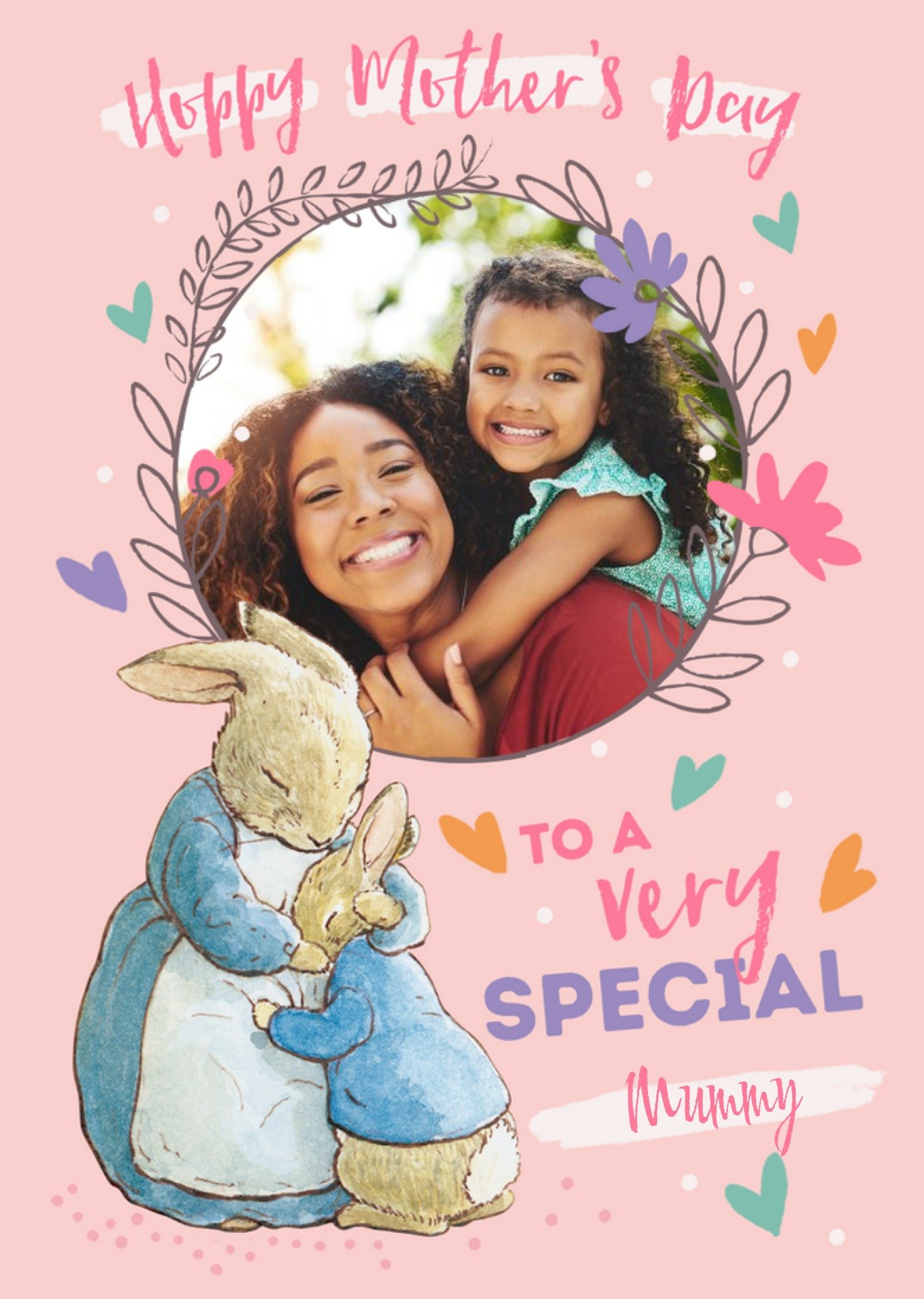 Peter Rabbit To A Very Special Mummy Photo Upload Mother's Day Card, Large