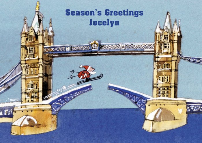 Almanac Gallery Personalised Seasons Greetings Card