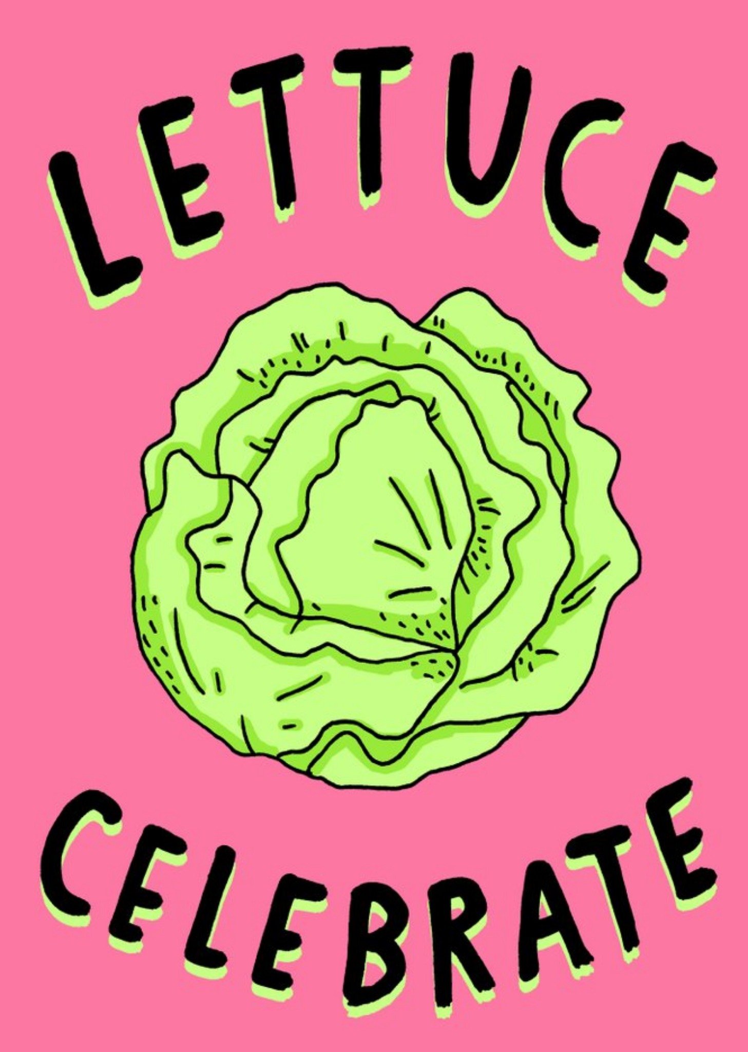 Moonpig Lettuce Celebrate Card, Large