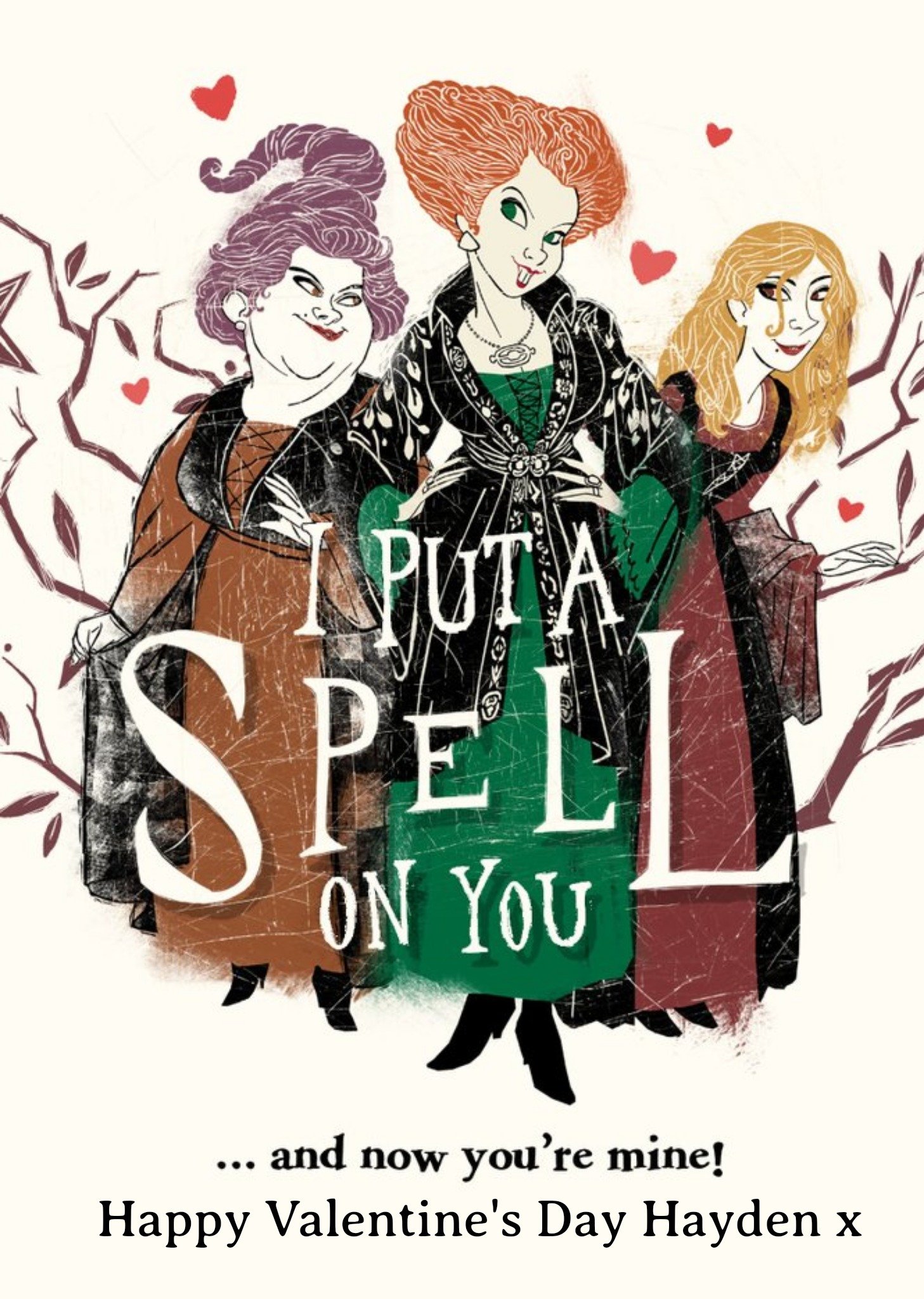 Disney Hocus Pocus I Put A Spell On You Valentine's Card Ecard