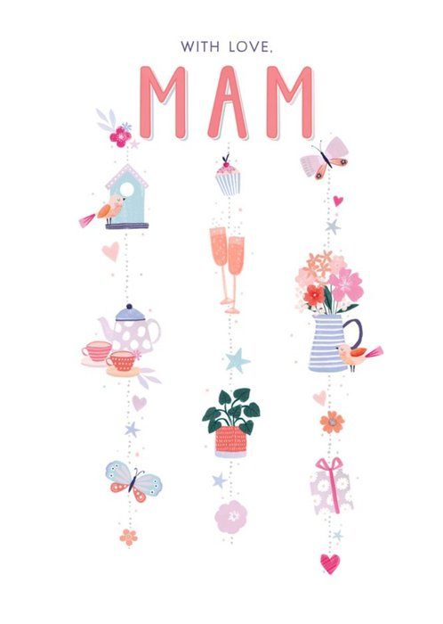 UKG Illustrated Typographic Mam Card
