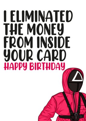 Squid Games Funny Birthday Card