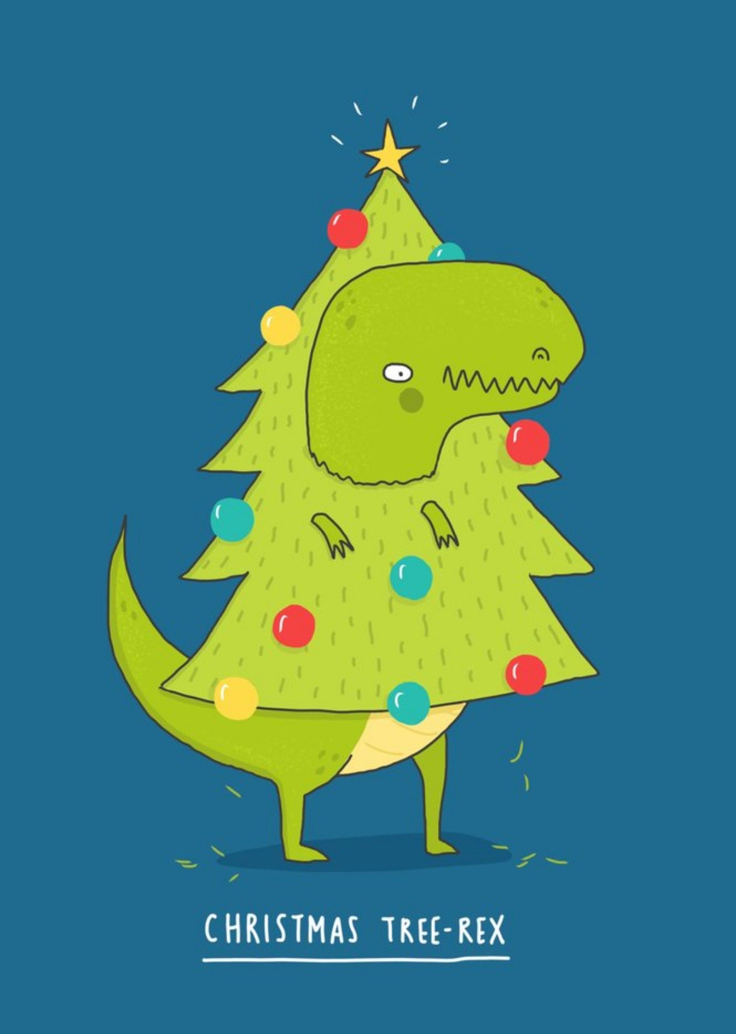 Funny Pun Christmas Tree Rex Card Ecard