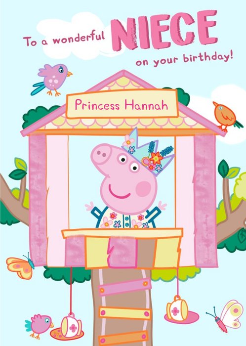 Peppa Pig Wonderful Niece Birthday Card