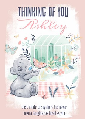 Me To You Tatty Teddy Photo Upload Thinking Of You Daughter Card