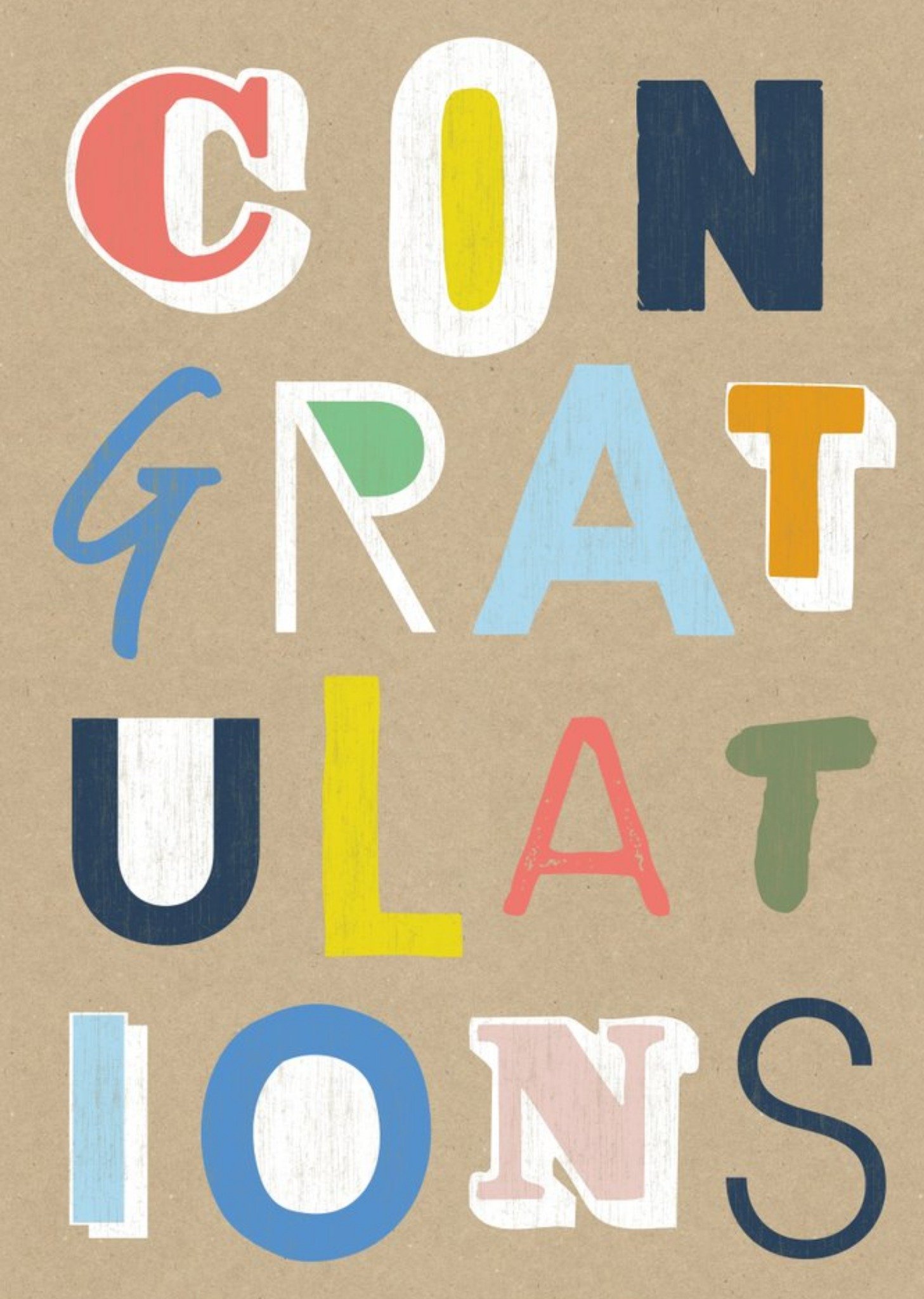 Wordy Congratulations Card Ecard