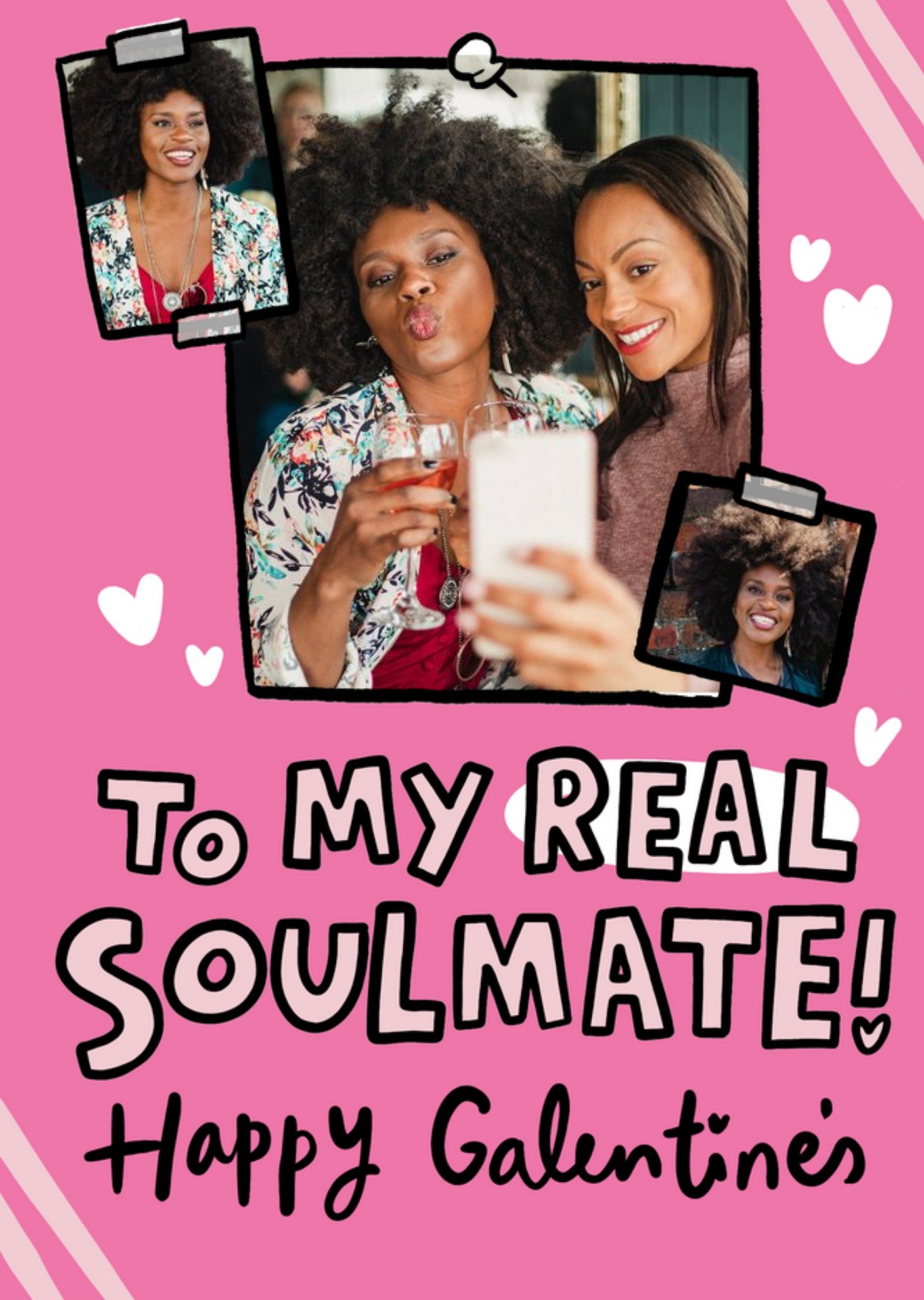 Moonpig Funny To My Real Soulmate Valentine's Photo Upload Card, Large