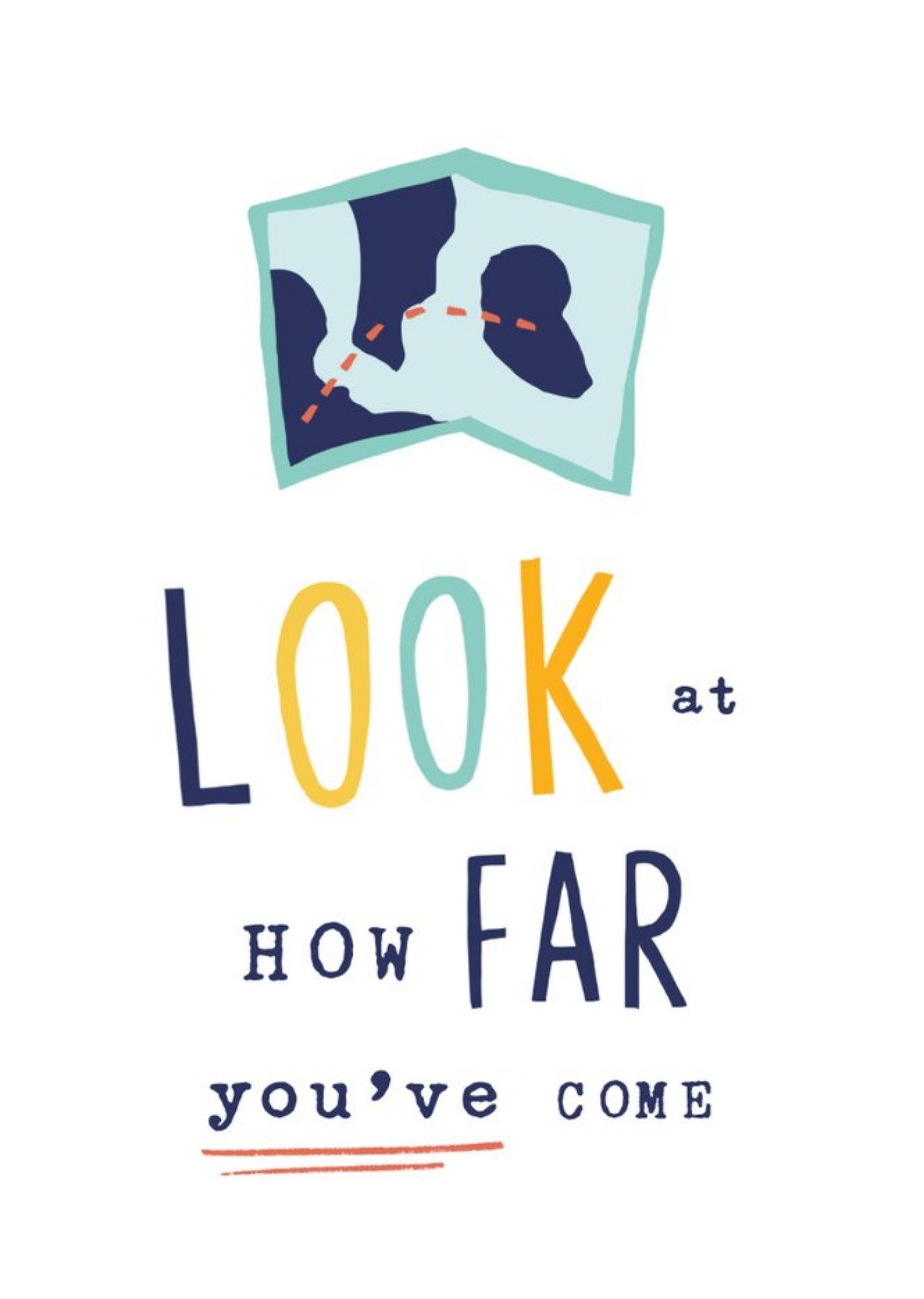 Moonpig Look At How Far You've Come Thinking Of You Empathy Card, Large