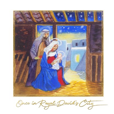 Once In Royal David's City Christmas Card