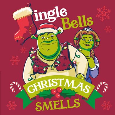 Shrek Jingle Bells Christmas Smells Christmas Card