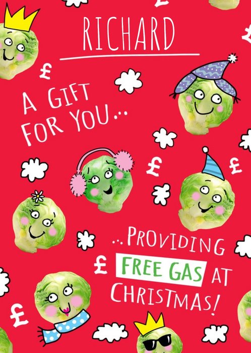 Providing Free Gas At Christmas Card