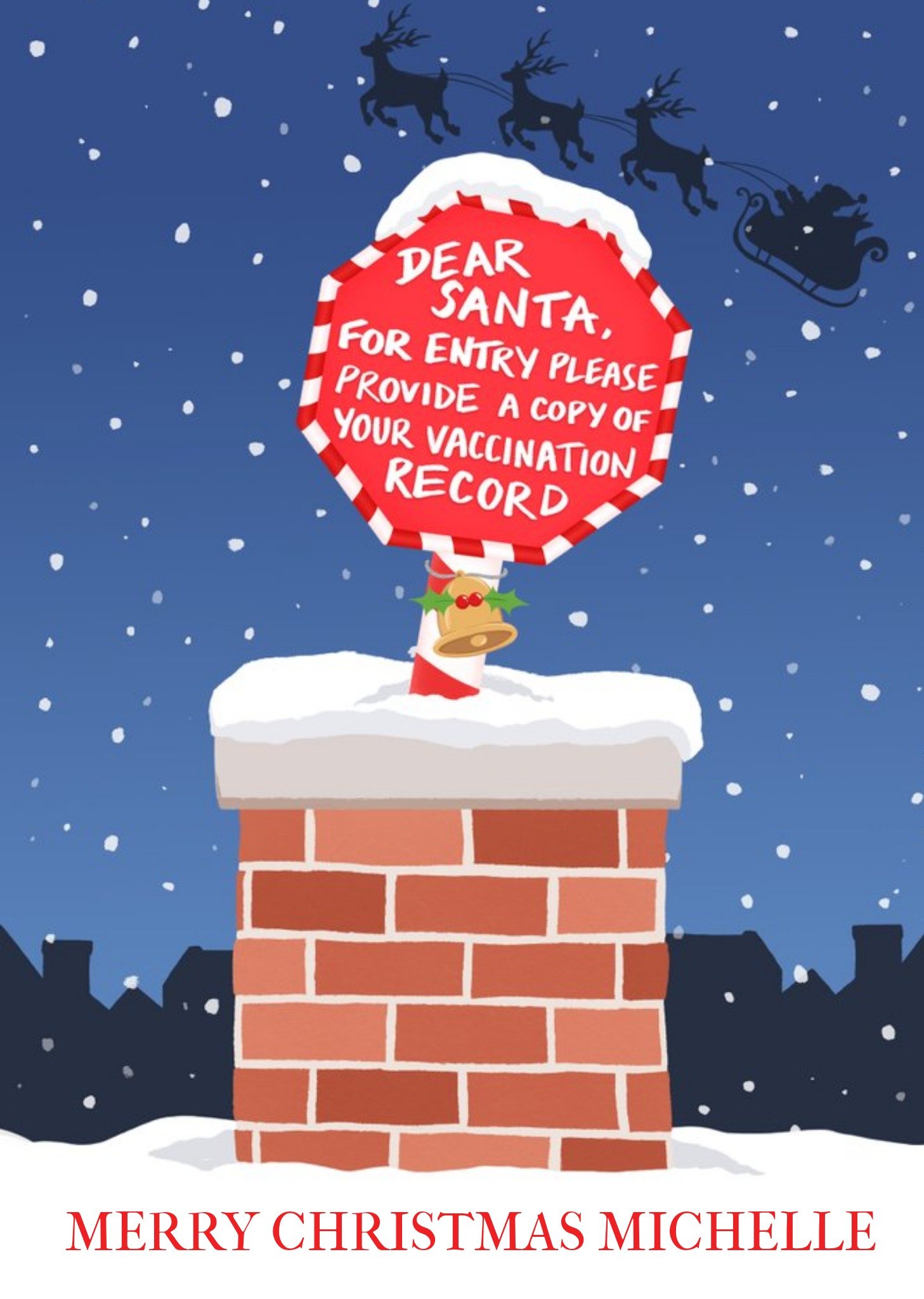 Moonpig Funny Dear Santa Pandemic Christmas Card Ecard