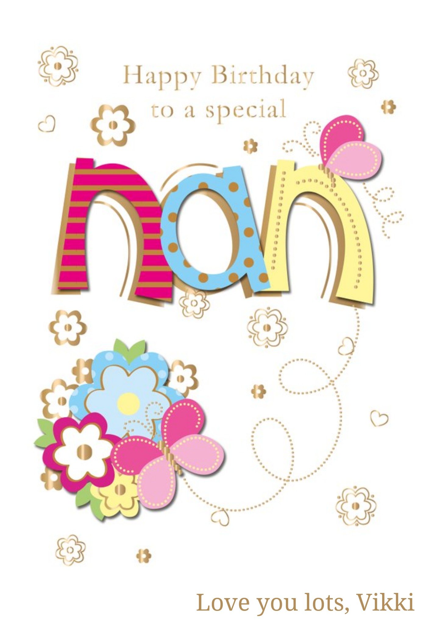 Moonpig To A Special Nan Birthday Postcard
