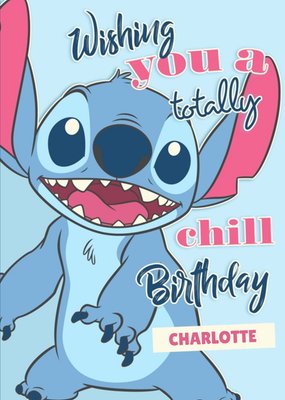 Disney Lilo And Stich Birthday Card
