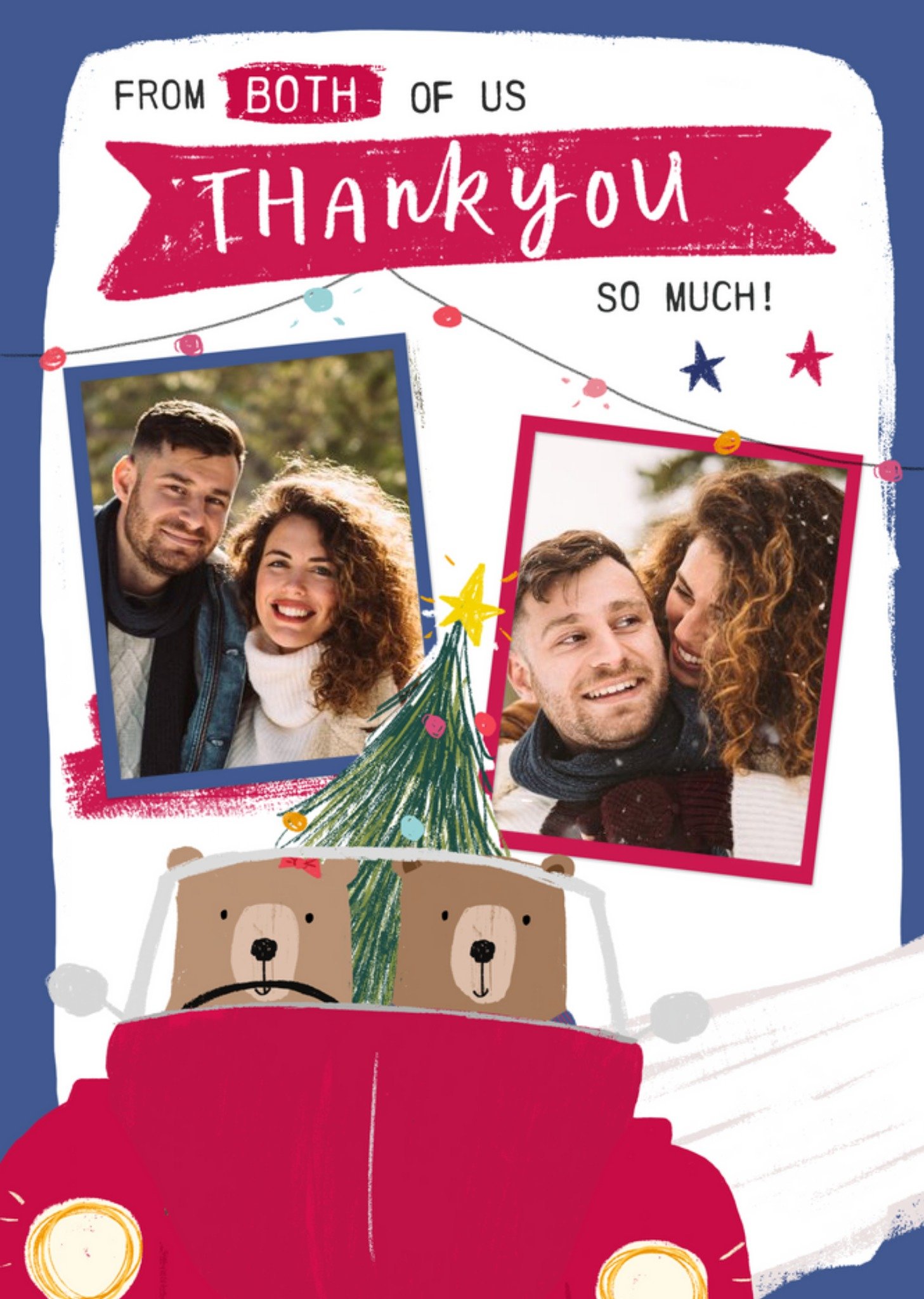 Photo Upload Christmas Thank You Card From Both Of Us Ecard