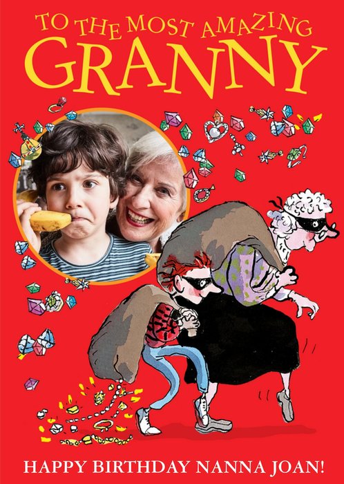 Gangsta Granny Photo Upload Birthday Card