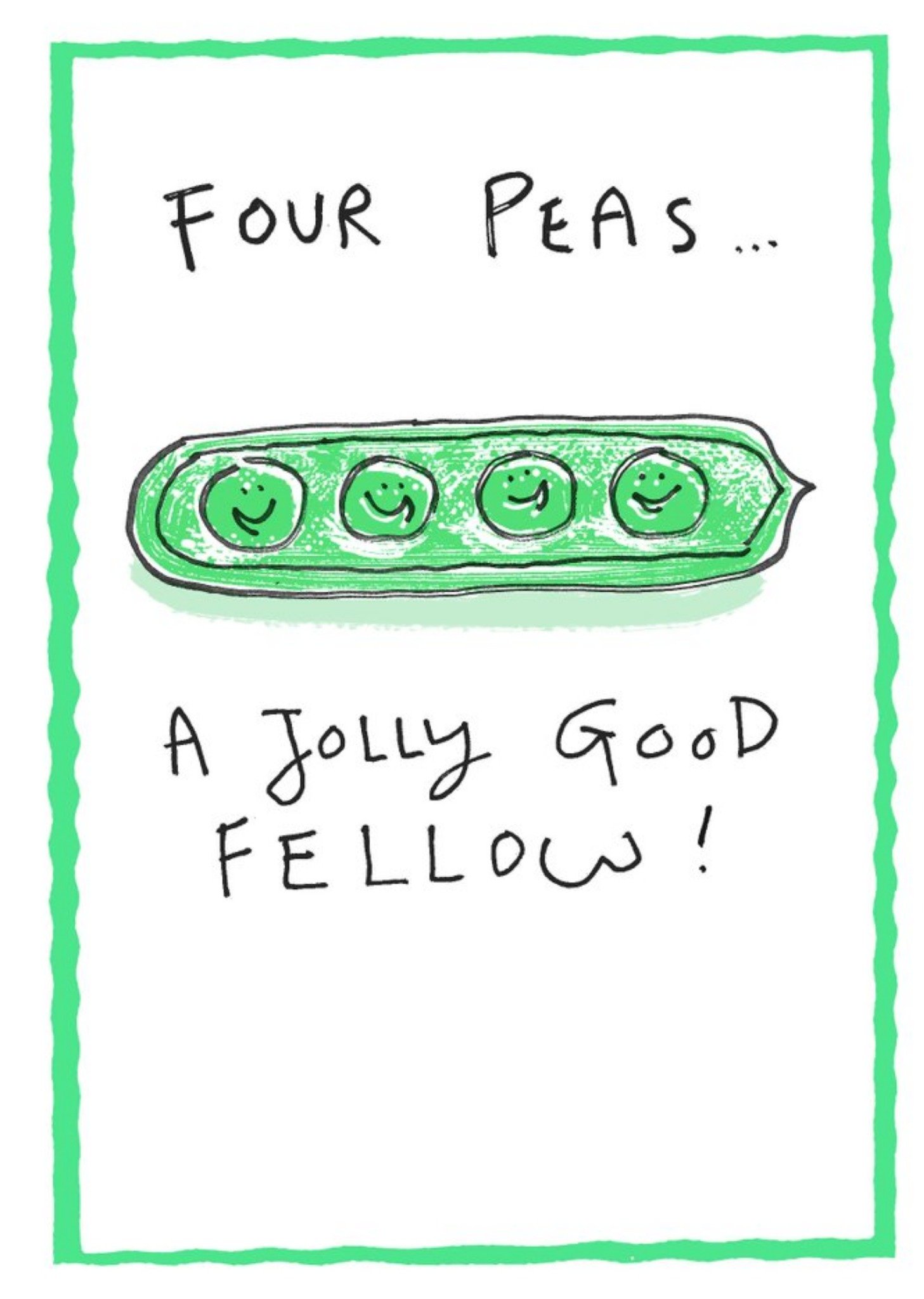 Felt Studios Funny Illustrated Peas Pun Birthday Card Ecard