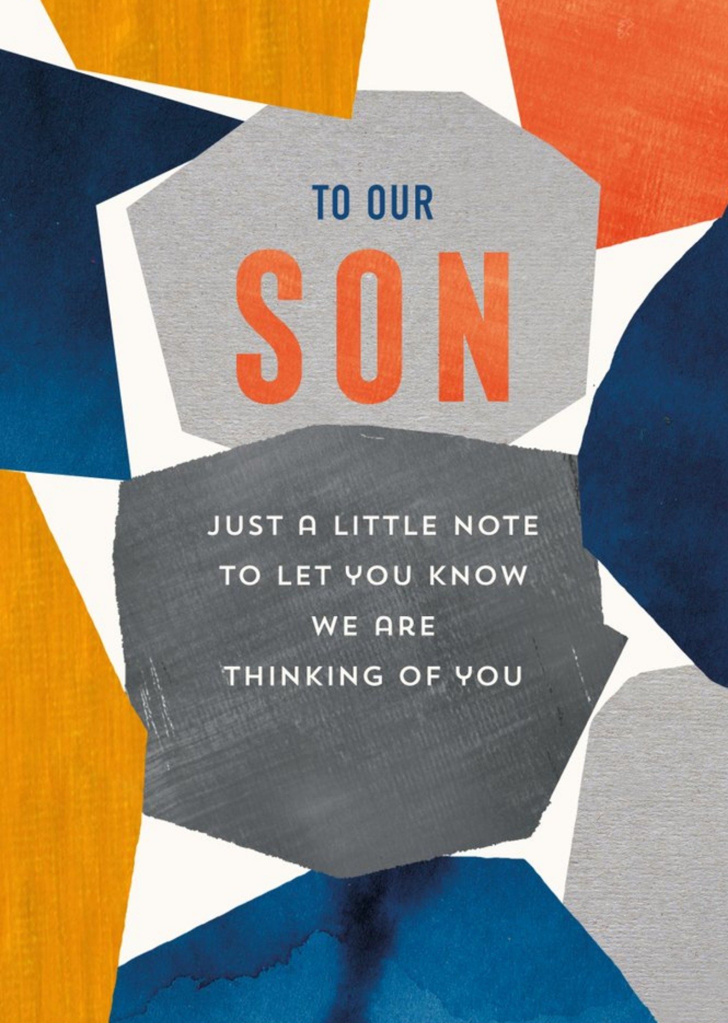 Pigment To Our Son Just A Little Note Thinking Of You Card Ecard