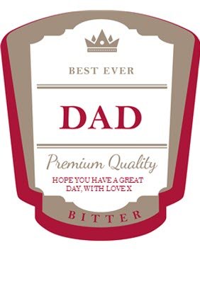 Personalised Father's Day Set of Six Beers