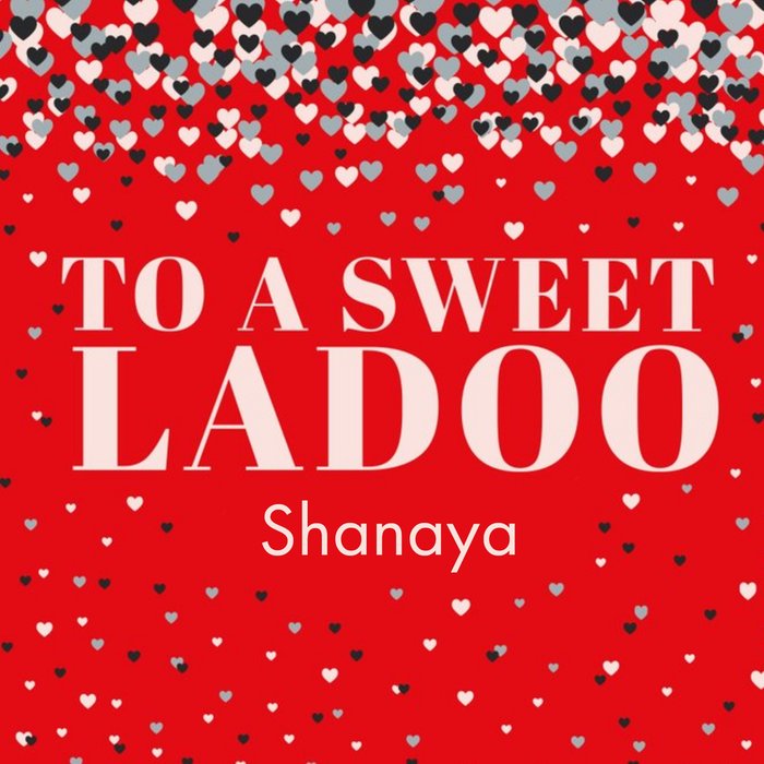 Indian Sweet Ladoo Valentine's Day Card