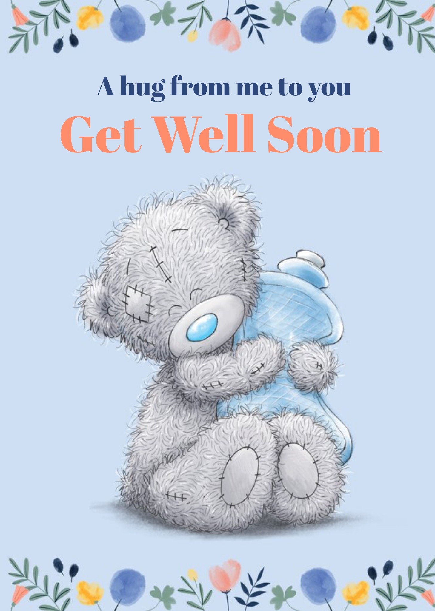 Me To You Tatty Teddy Hug From Me Get Well Card, Large