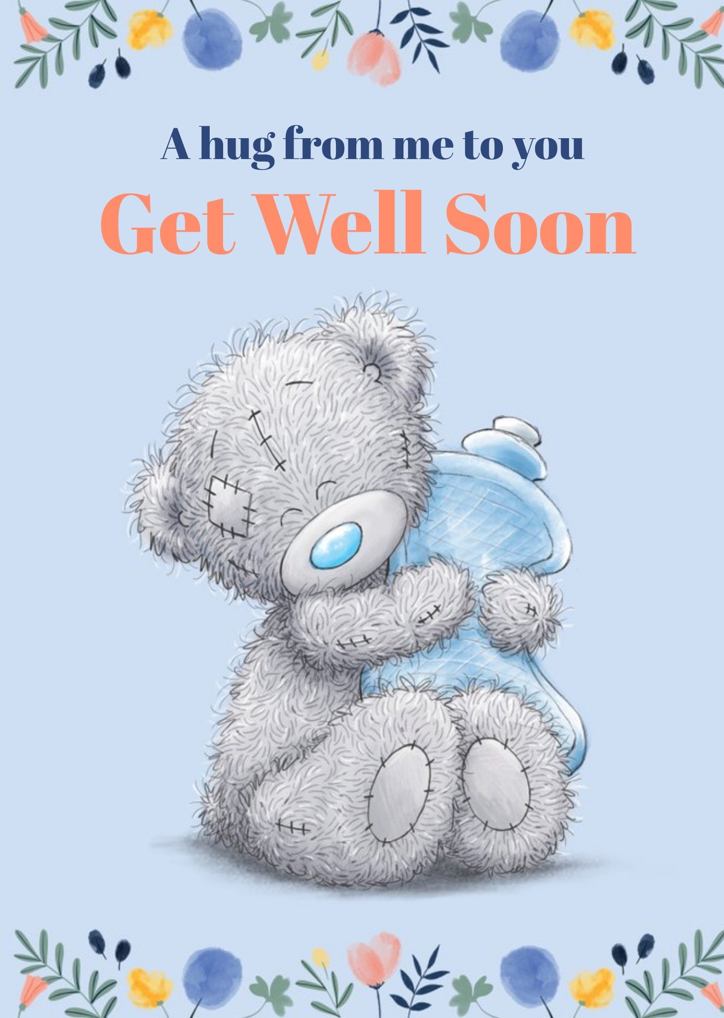 Me To You Tatty Teddy Hug From Me Get Well Card Ecard