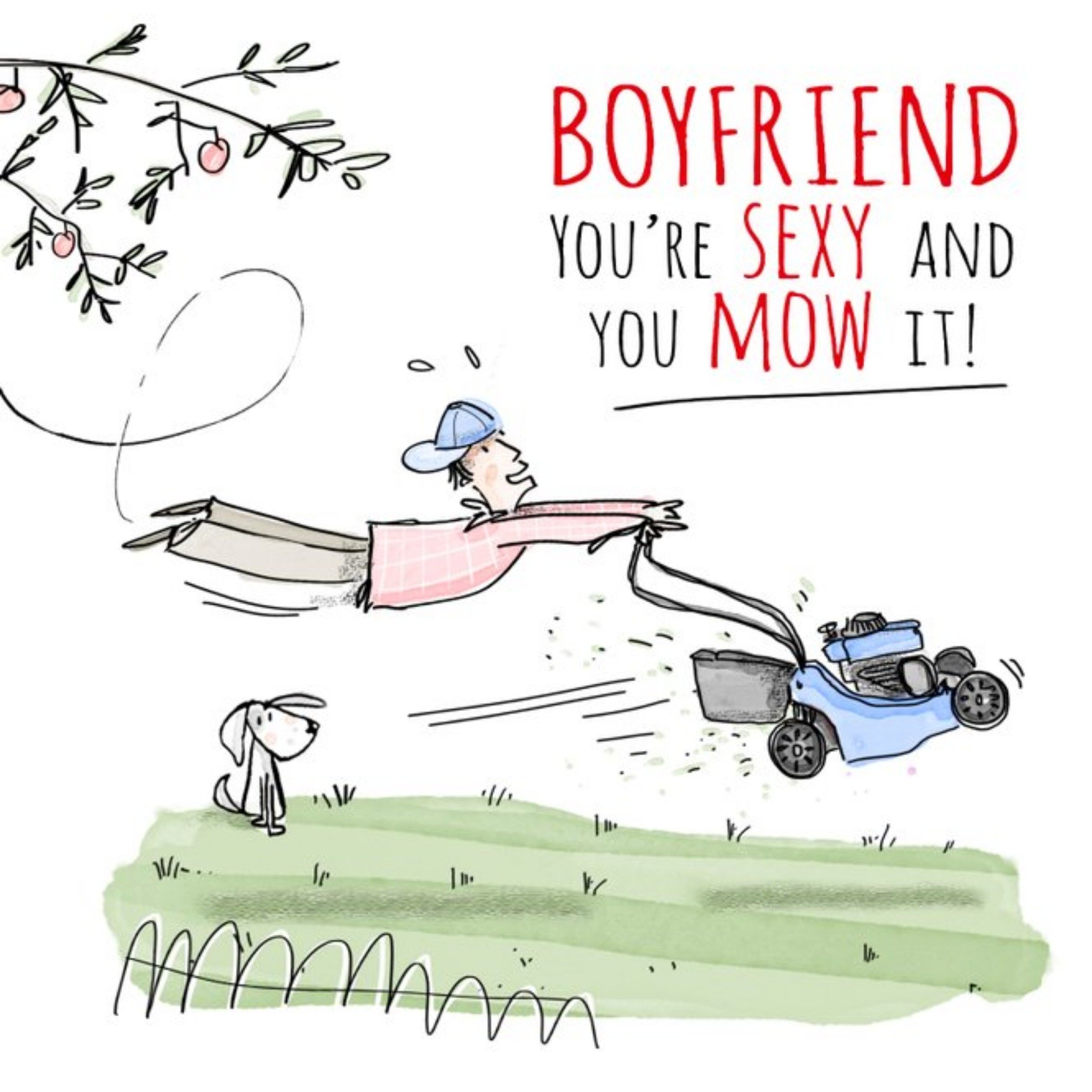 Moonpig Funny Boyfriend You're Sexy And You Know It Birthday Card, Square