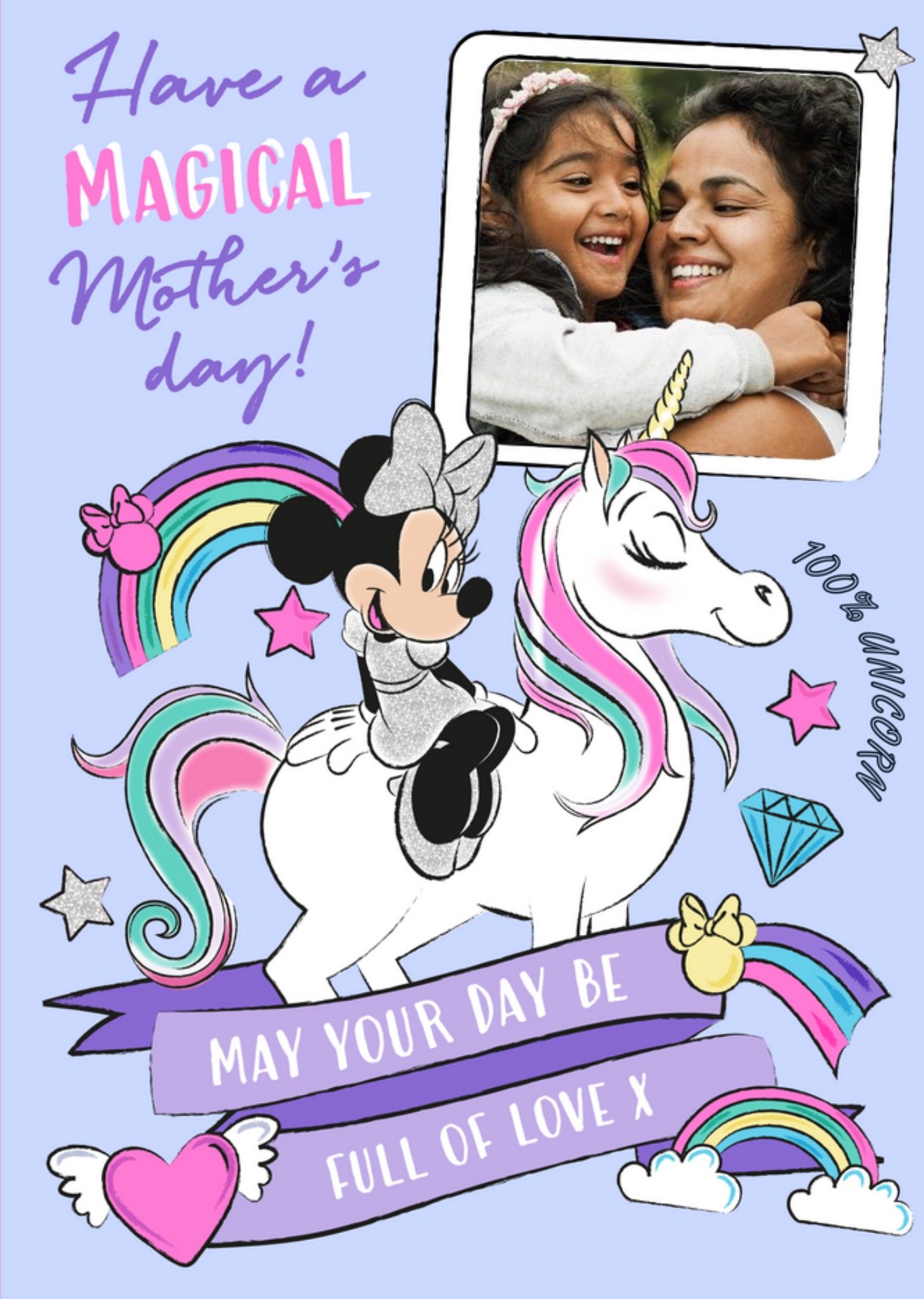 Disney Minnie Mouse Have A Magical Day Cute Mother's Day Photo Card