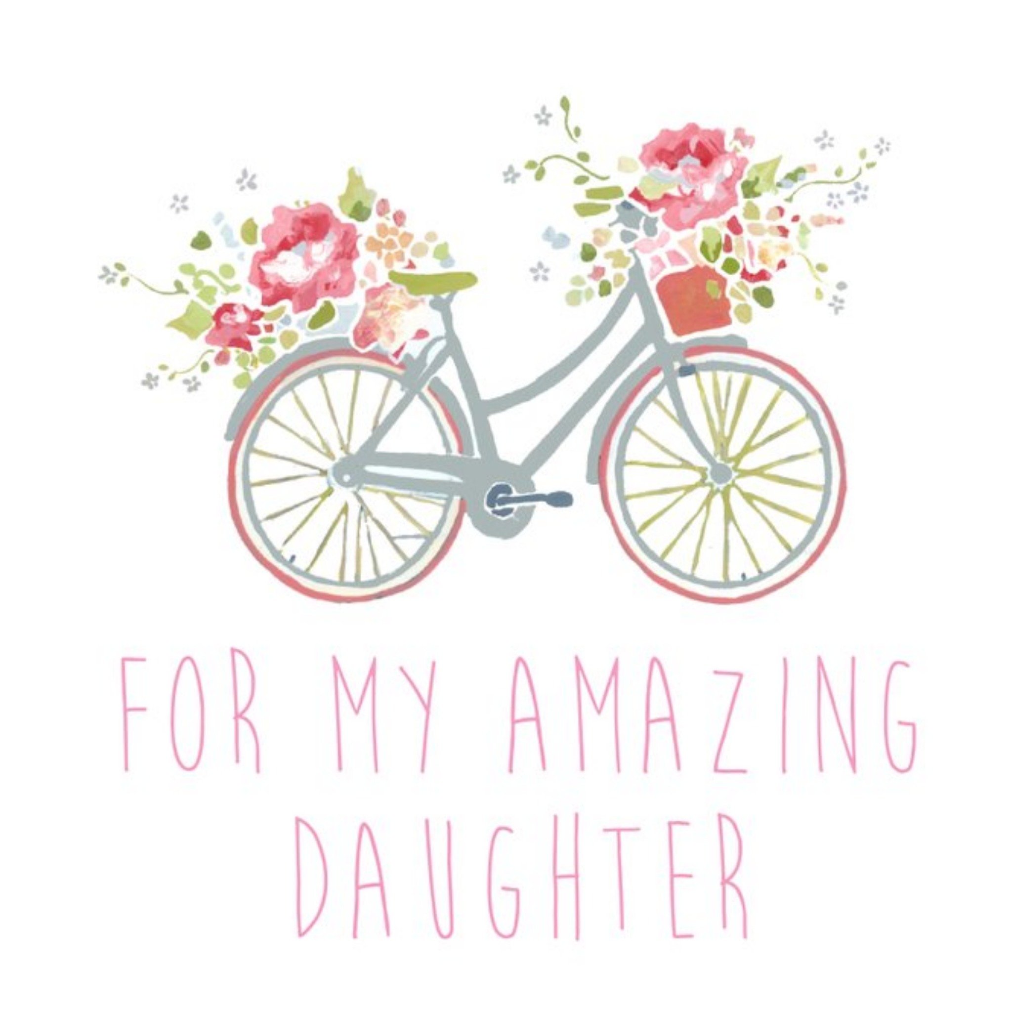 Moonpig For My Amazing Daughter Bike Illustration Card, Large