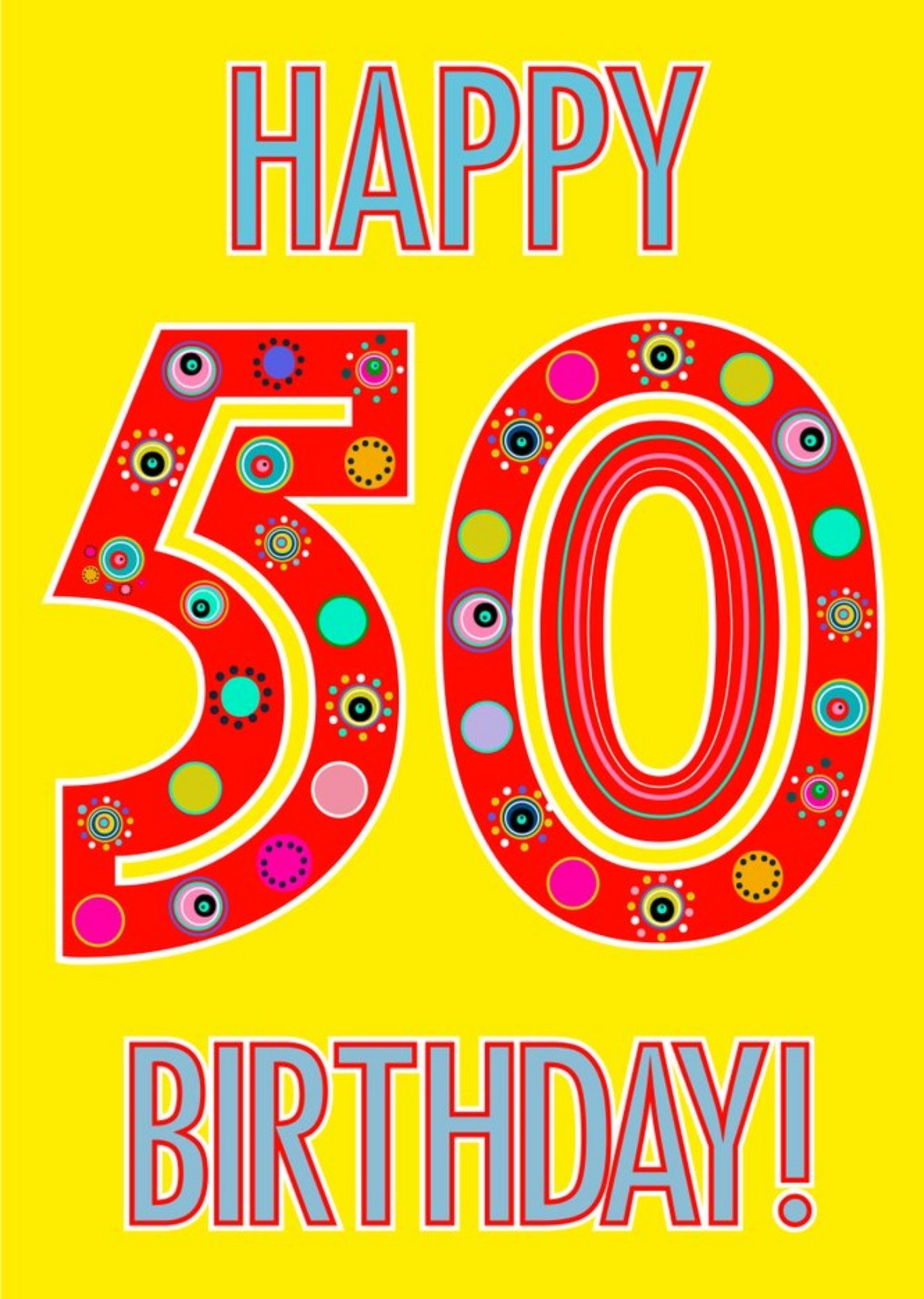 Moonpig Happy 50th Birthday Card Ecard