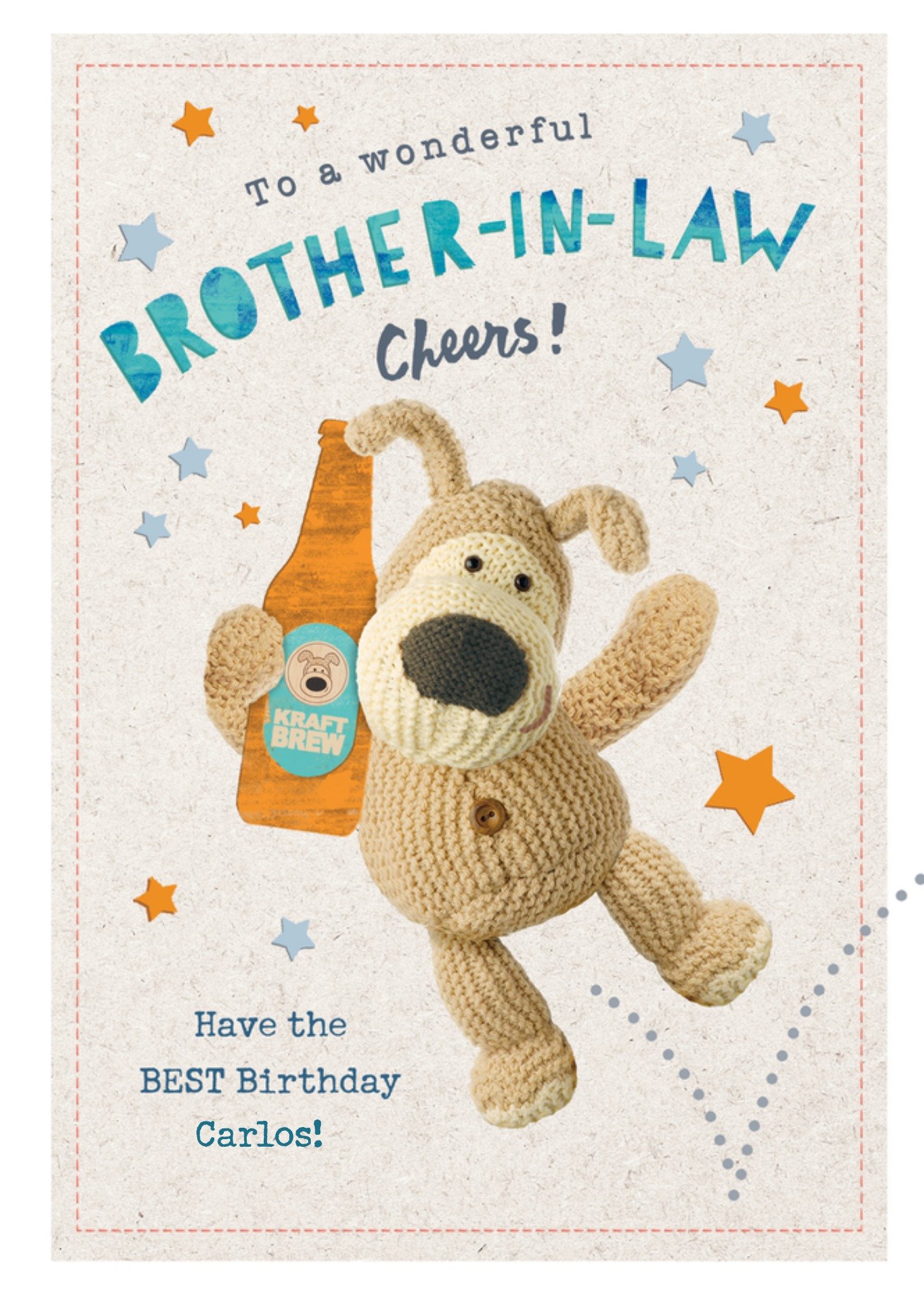 Boofle To A Wonderful Brother In Law Birthday Card