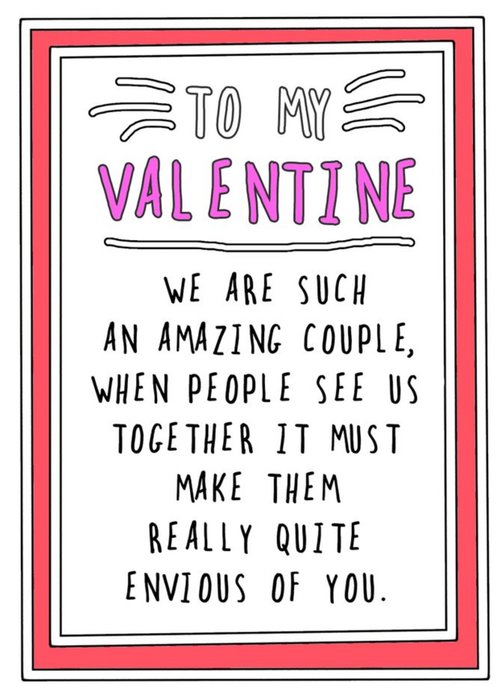 Such An Amazing Couple Funny Valentine's Card