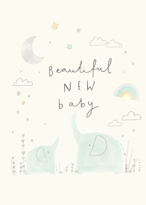 Beth Fletcher Illustrations Cute Illustrated New Baby Animals Card